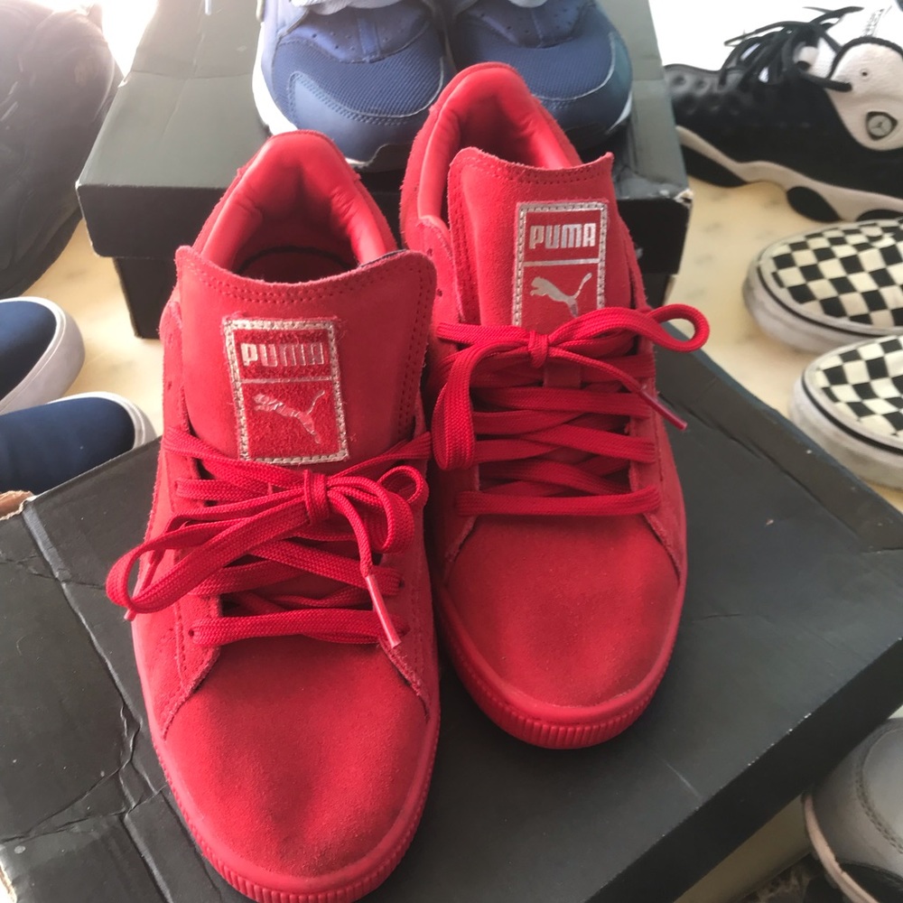 Puma suede shoes